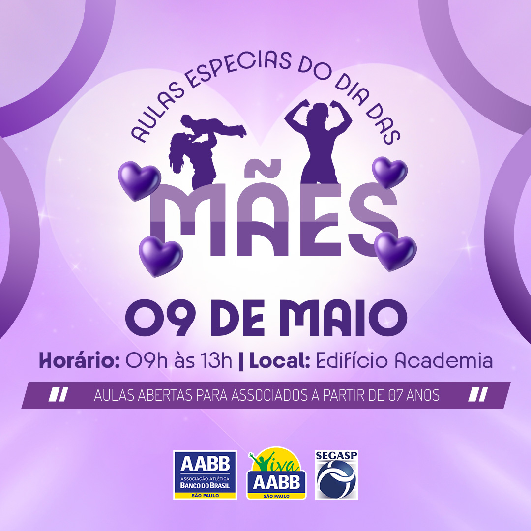 Aulas Especiais do Dia das Mães