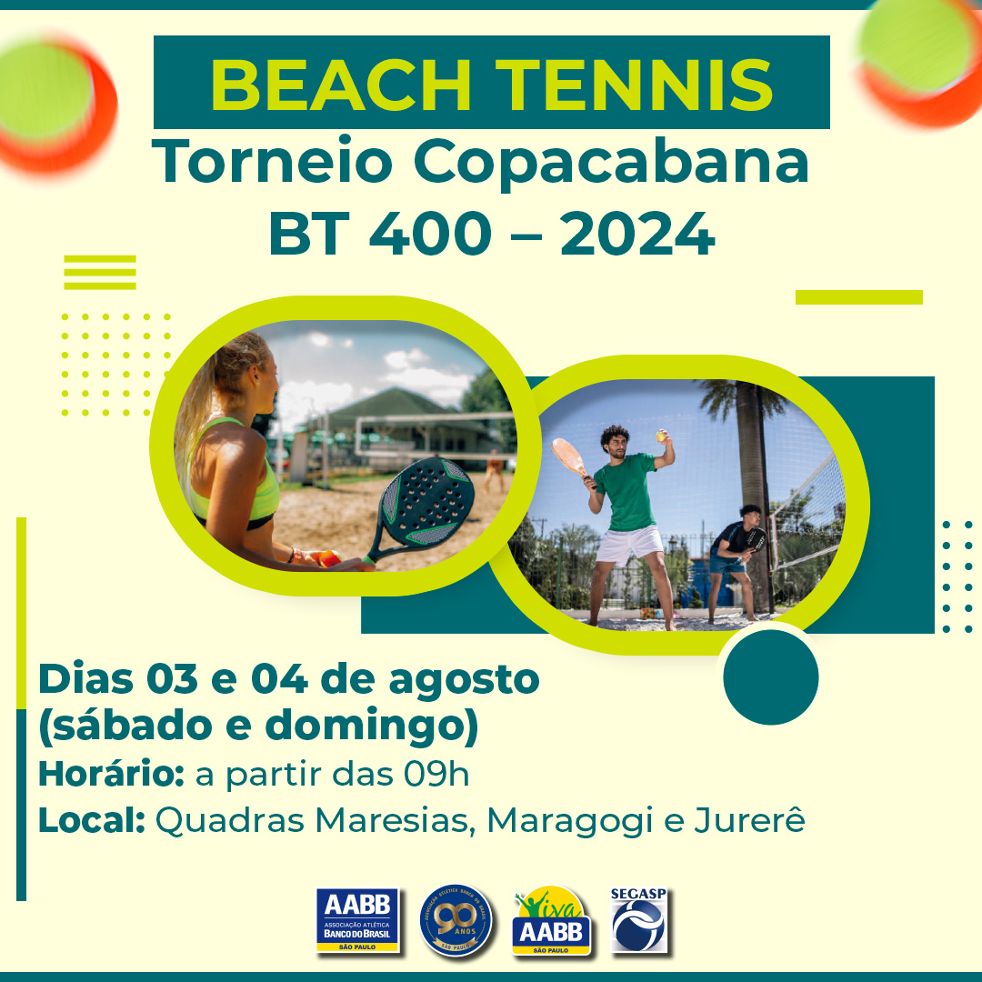 Torneio Copacabana BT 400 de Beach Tennis – 2024