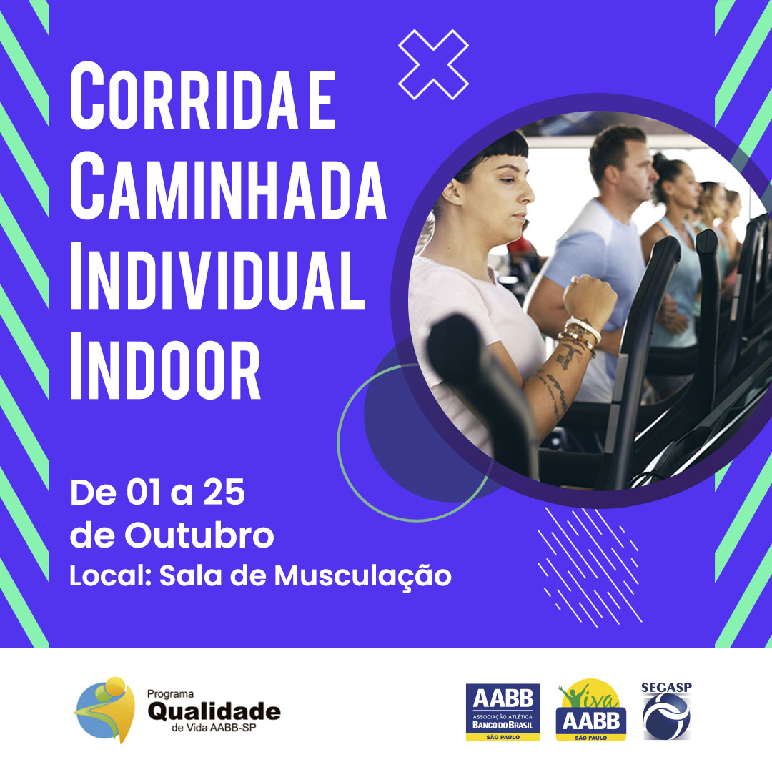 Corrida e Caminhada Individual Indoor
