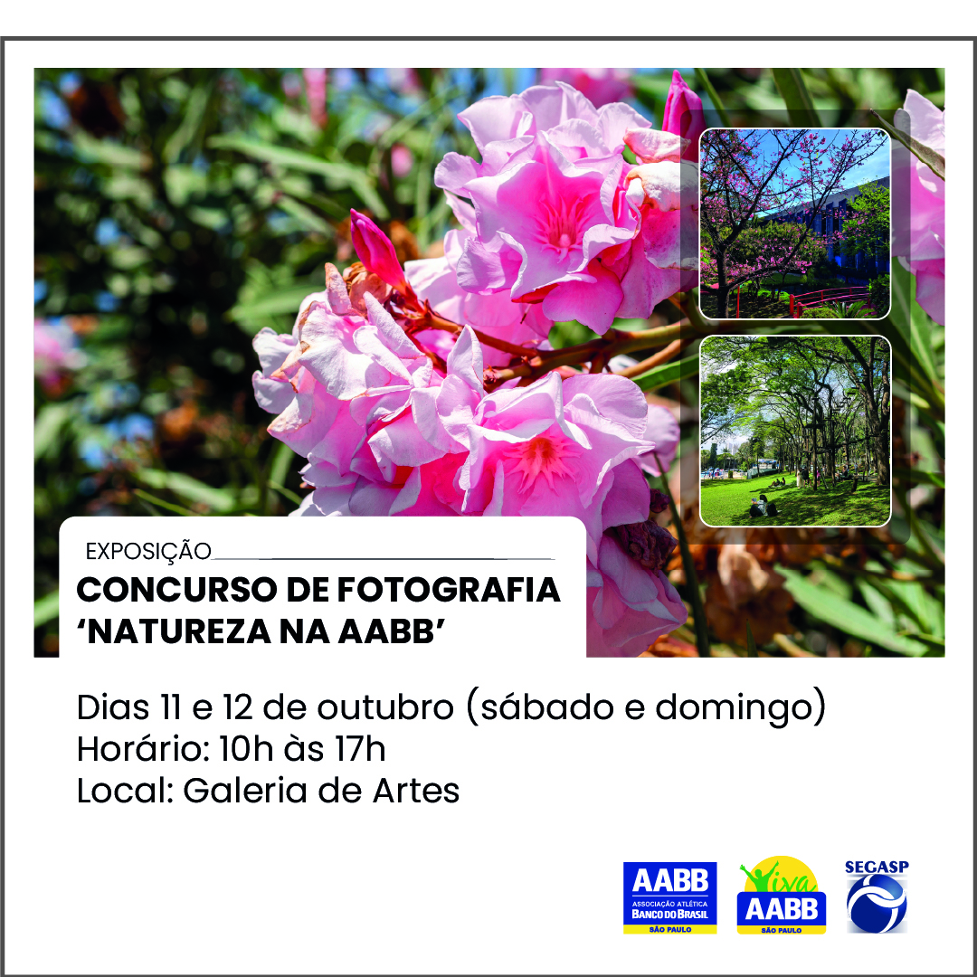 Exposição – Concurso de fotografia ‘Natureza na AABB’