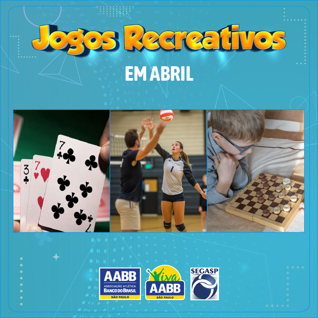 Jogos Recreativos em abril