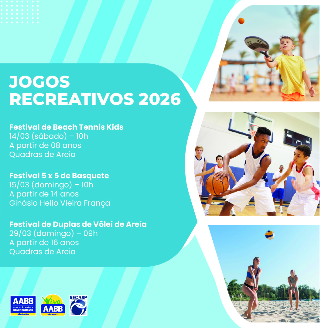 Jogos Recreativos em março