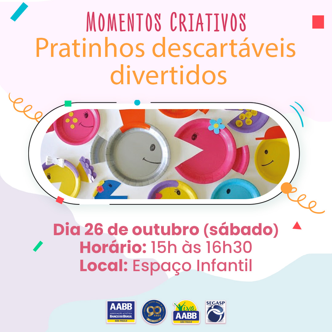 Momentos Criativos – Pratinhos descartáveis divertidos