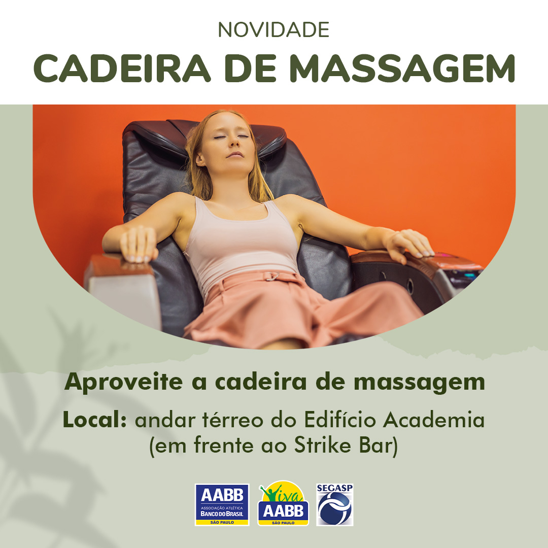 Novidade – Cadeira de massagem