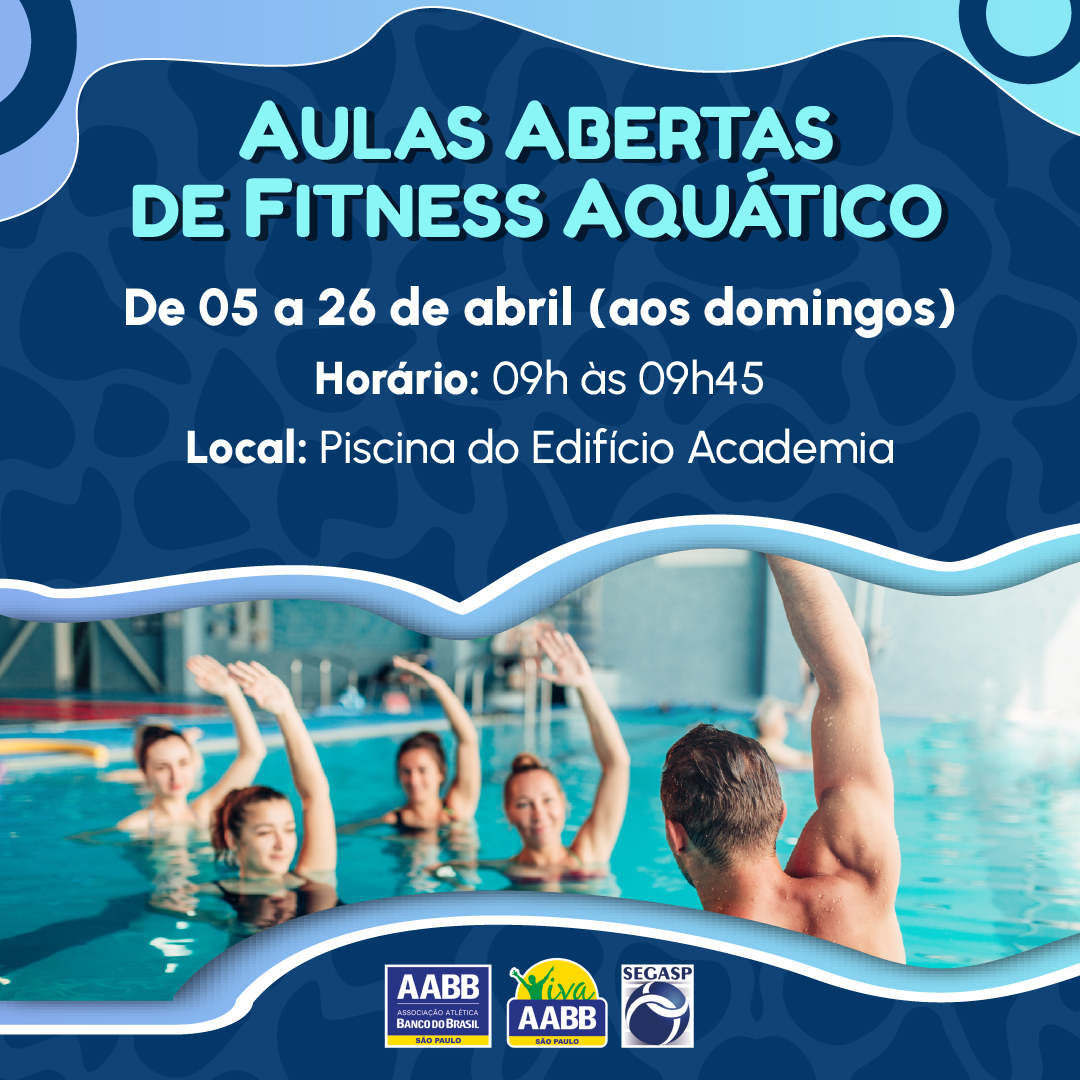 Aulas Abertas de Fitness Aquático