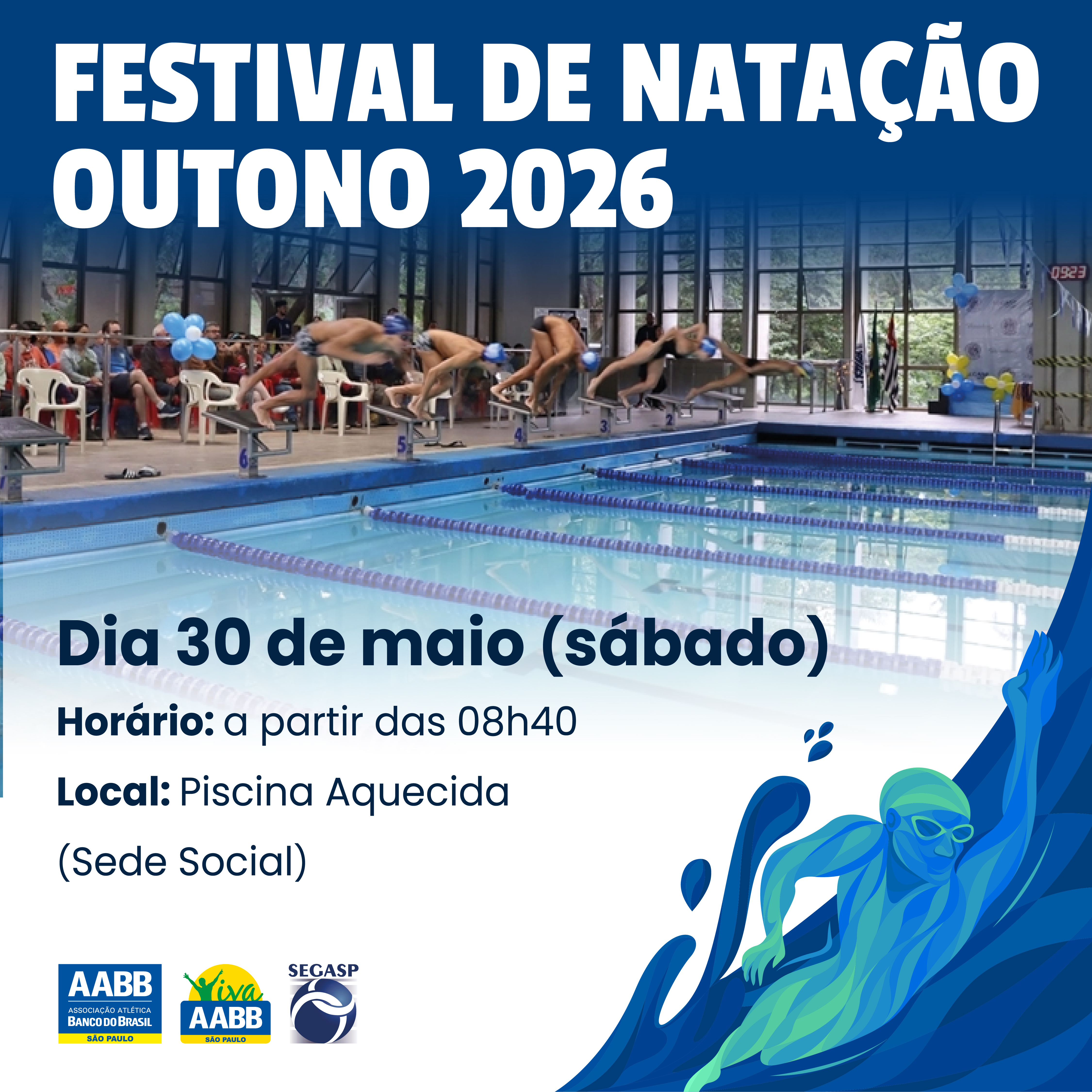 Festival de Natação – Outono 2026