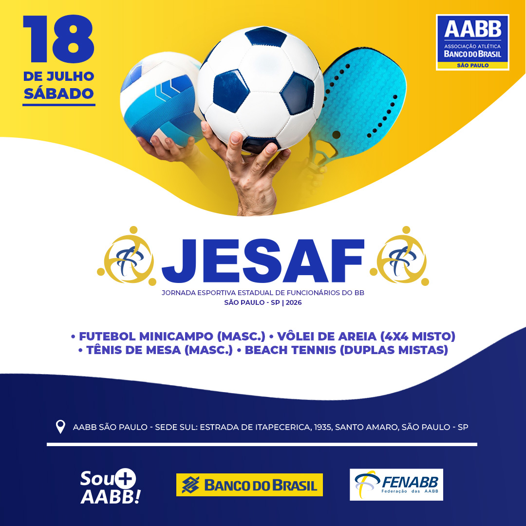 JESAF 2026 – Jornada Esportiva Estadual de Funcionários do Banco do Brasil