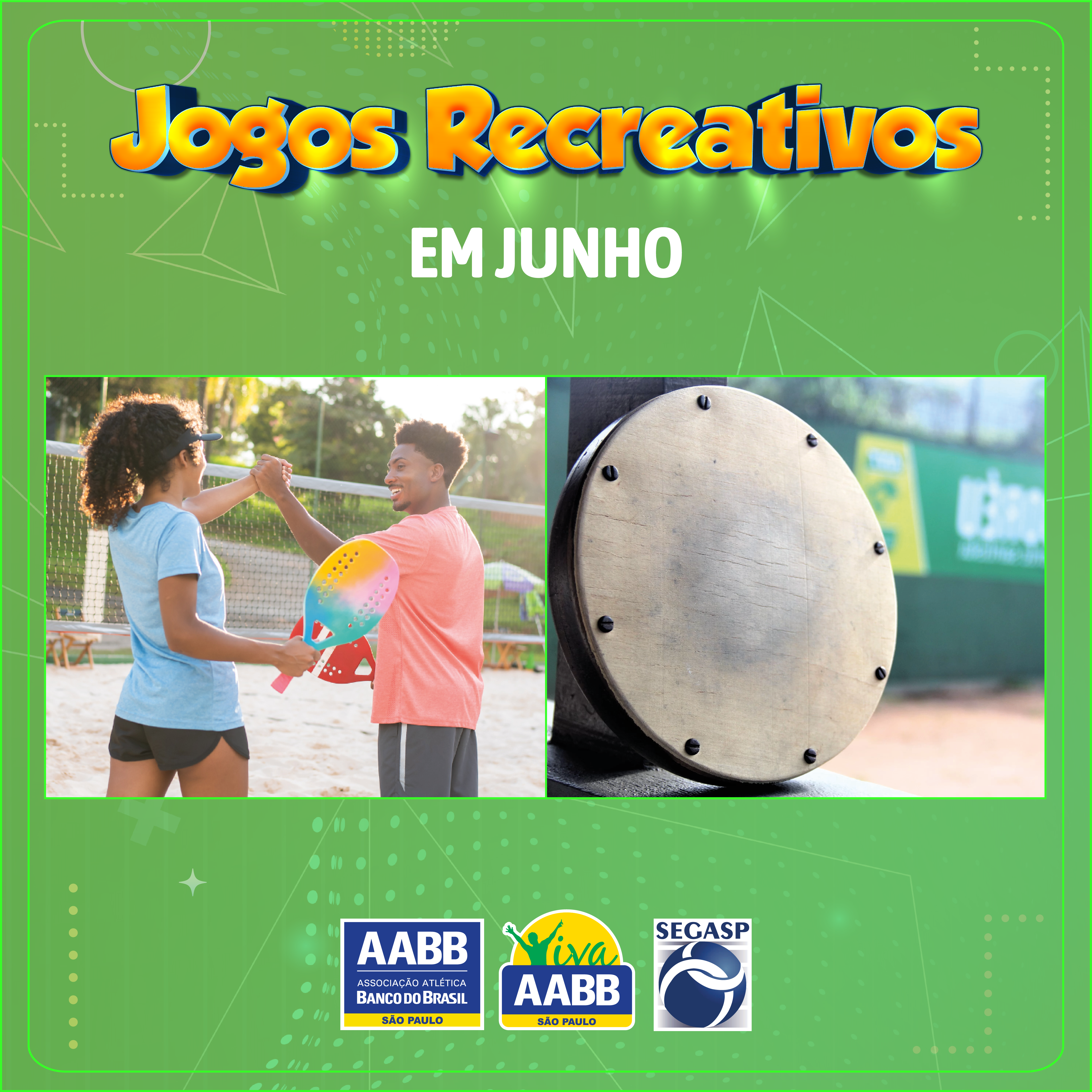 Jogos Recreativos em Junho