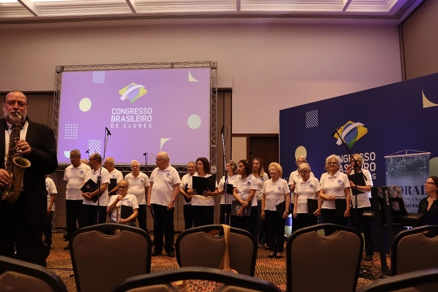 Apresentação do Coral Umberto Urban AABB-SP no Congresso Brasileiro de Clubes – 15/03/2025