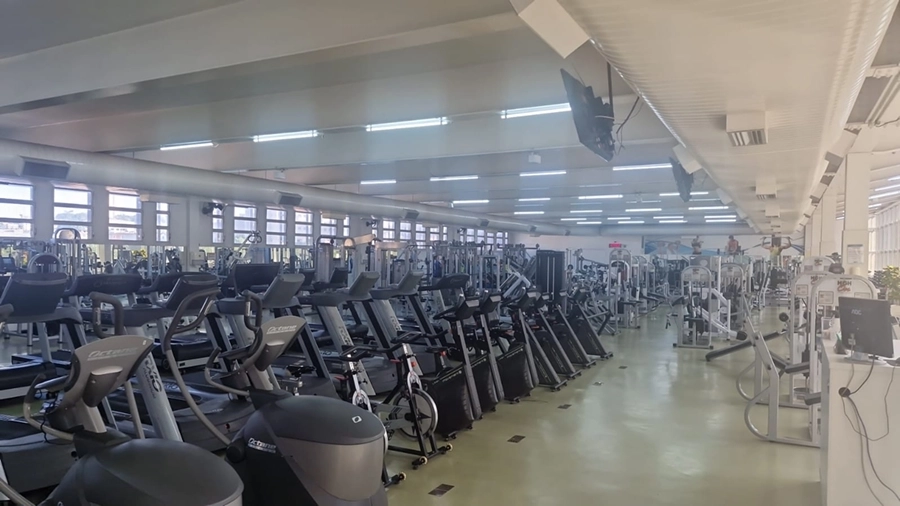 Ar-condicionado na Sala de Musculação